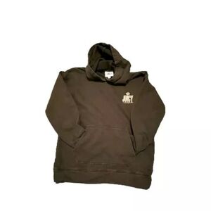 Juicy Couture Black Hoodie Front Pocket Pullover Size Small  *String Missing*